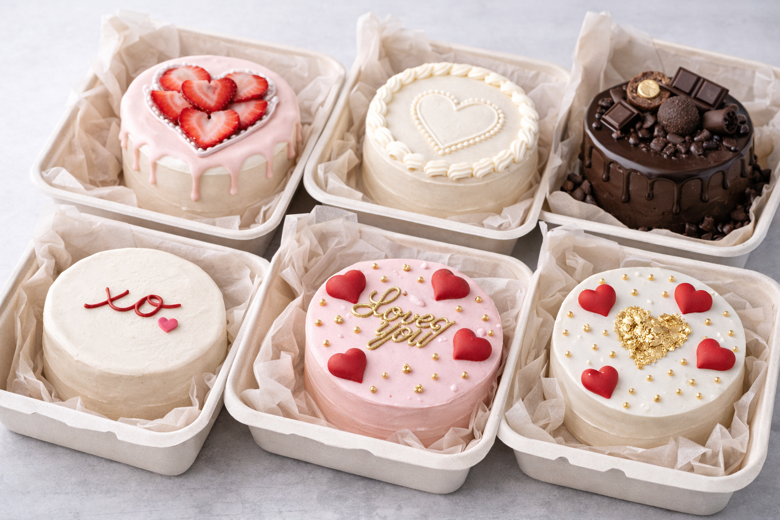 Valentine's Day Bento Cakes Collection